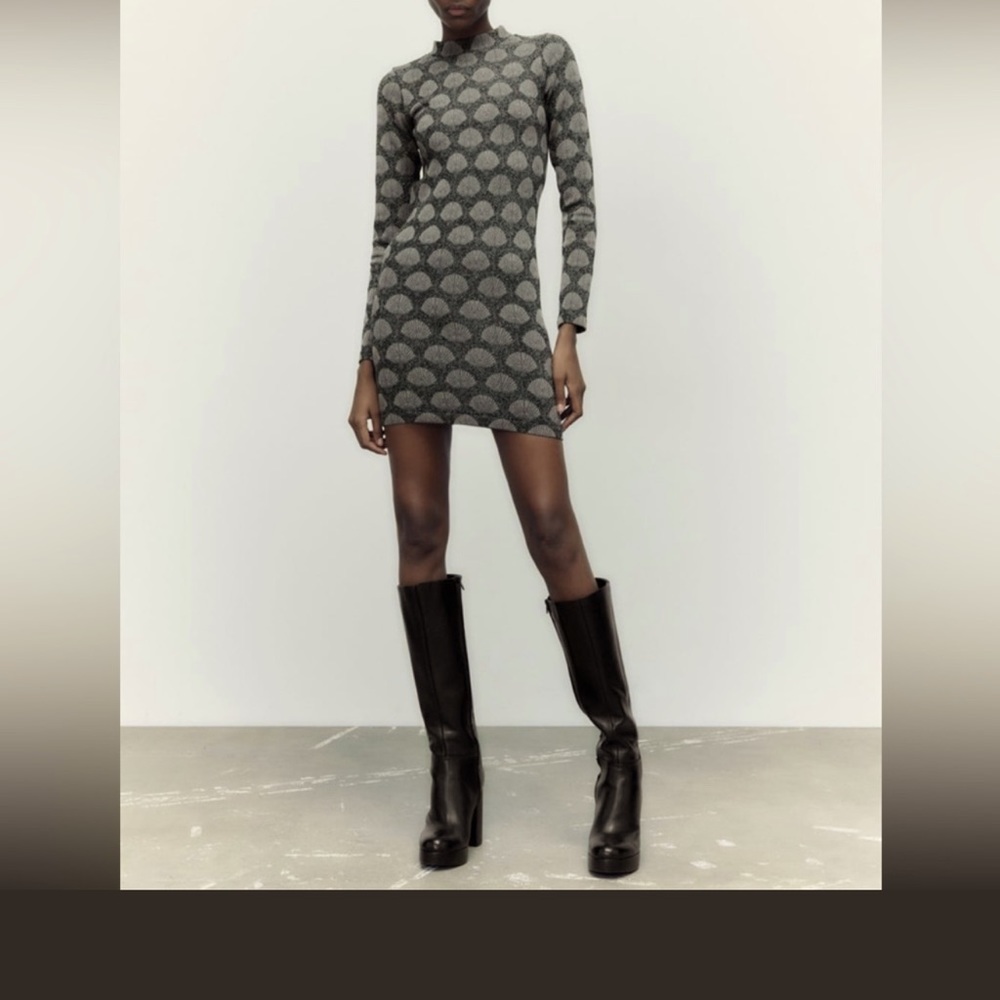 NWT ZARA seamless jacquard dress